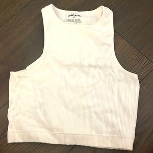 Garage ribbed cropped tank top barely used tight fit